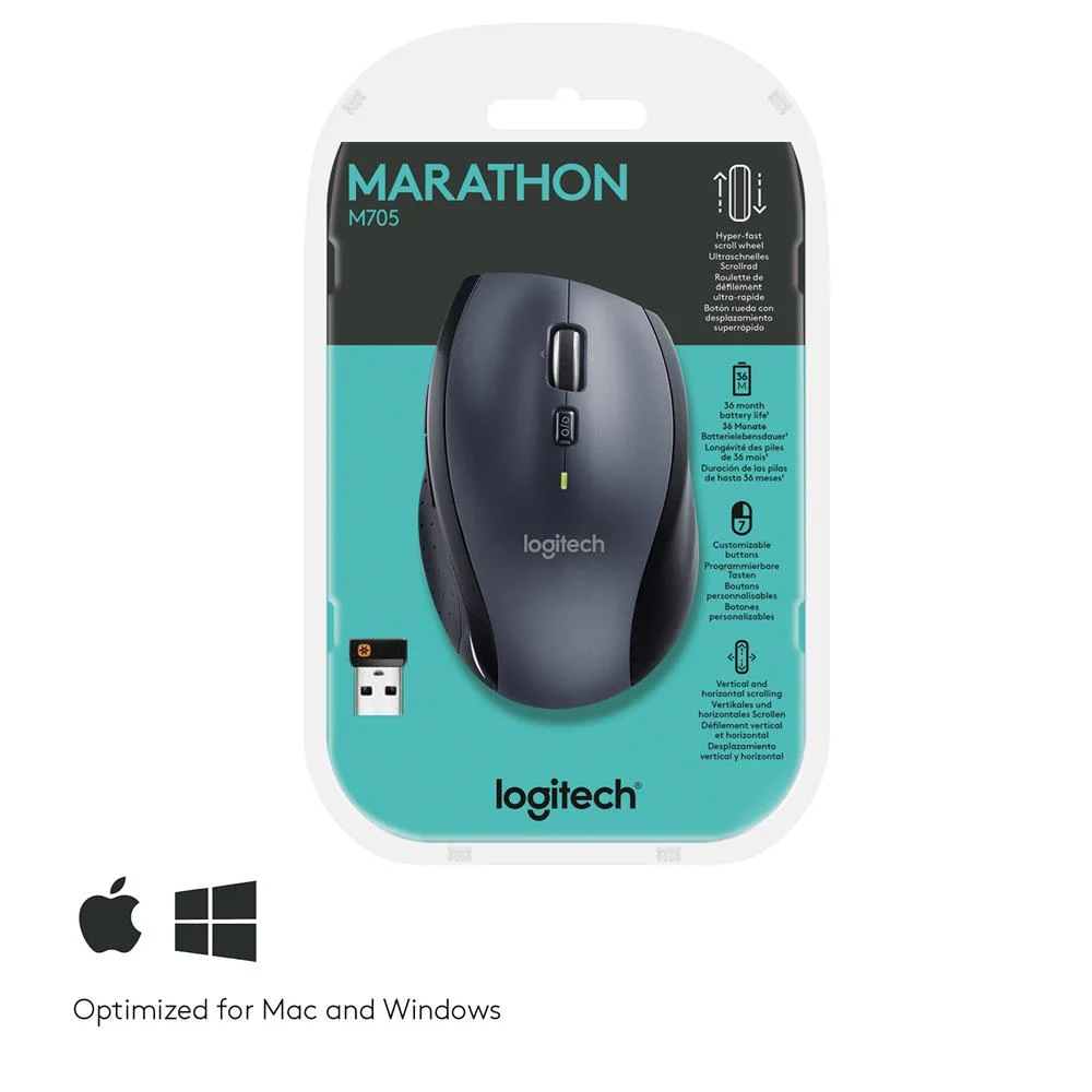Raton Laser Logitech M705 Wireless Gris