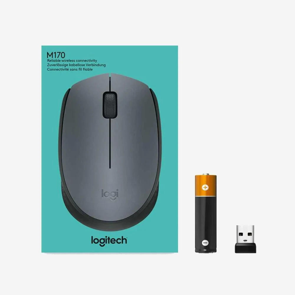 Raton Optico Logitech M170 Wireless Gris