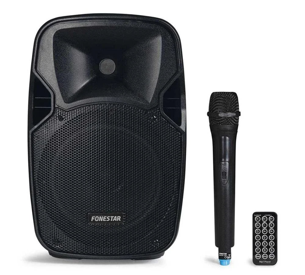 Coluna Amplificada Portátil 15" 200w C/ Microfone Usb/Sd/Mp3 - Fonestar