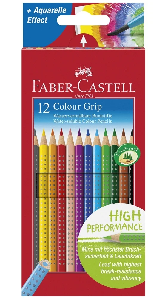 Estuche 12 Lapices Color Grip Faber Castell 112412