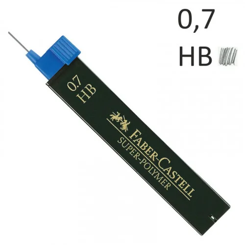 Estuche 12 Minas 0.7mm Super Polimeras Hb Faber C.