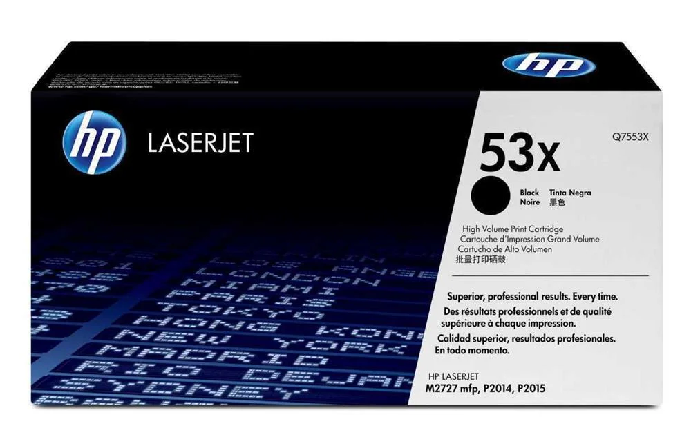 Hp Cartridge No 53x Hp53x Hp 53x Black Schwarz (Q7553x)