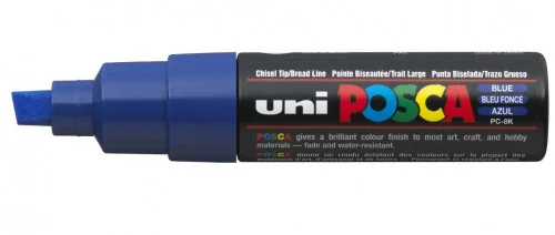 Marcador Pc-8k Posca Ponta B 8mm. Blue Uni-Ball 1.