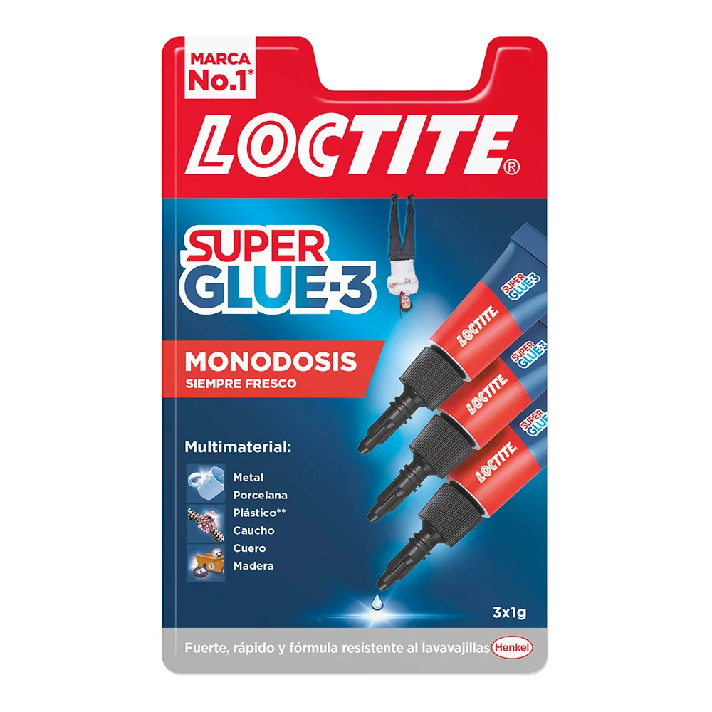 Loctite Super Cola-3 Mini Trio 3 Unidades