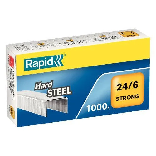 Caja de 1000 Grapas Tipo 24/6 Acero Rapid 24855900
