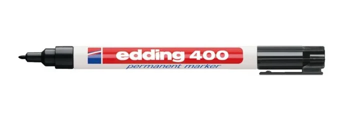 Marcador permanente Preto - Edding 400