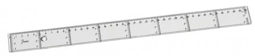 Fbo Régua Plana Transparente 40Cm 41140