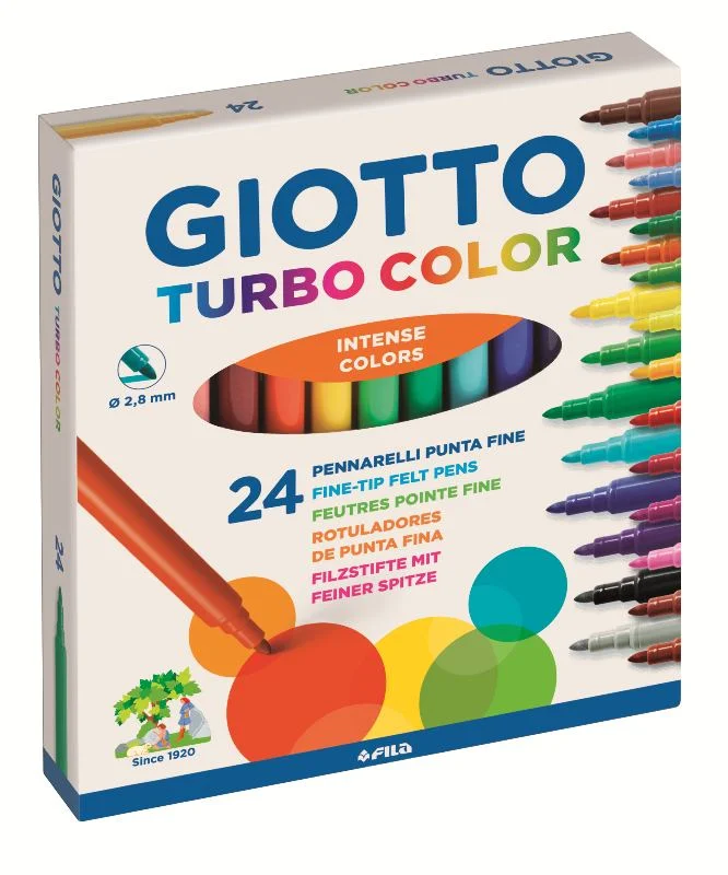Estuche 24 Rotuladores Turbo Color Giotto F417000