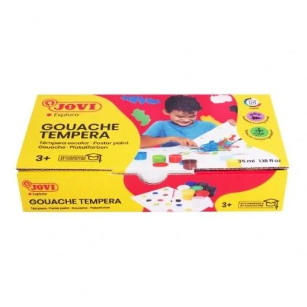 Caixa Tinta Guache Jovi 35ml 7 Unidades