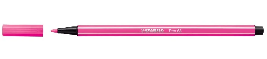 Rotulador Punta Fibra Media 1mm. Pen 68 Rosa Neon.