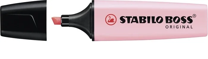 Marcador.Fluorescente Boss Trazo 2/5mm. Rosa Past.