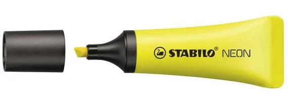 Marcador Fluorescente Neon Trazo 2/5mm. Amarillo .