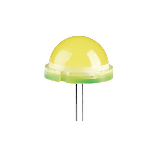 Led 20 Mm Amarillo 2.5-8.3mcd 120 &ordm; 2 Salidas 20 .
