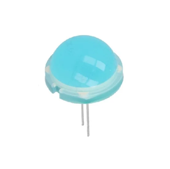 LED 20mm Azul 40-80mcd 120° 2 Saidas 40mA 9.9-12V