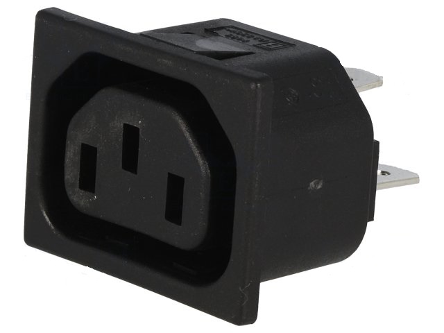 Conetor Ac 10a 250vac C13 Femea