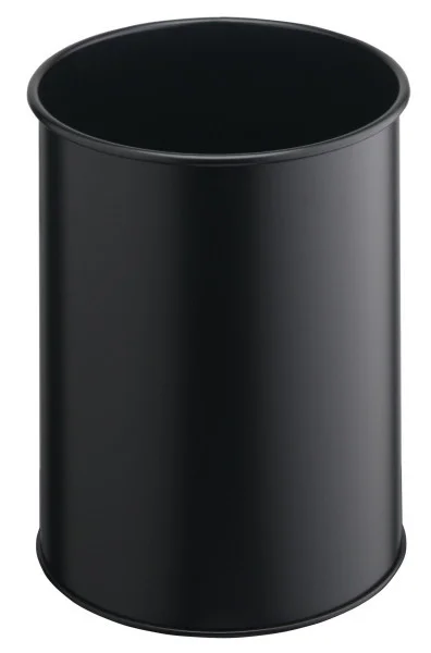 Durable Papierkorb Metall Rund 15 Liter Schwarz