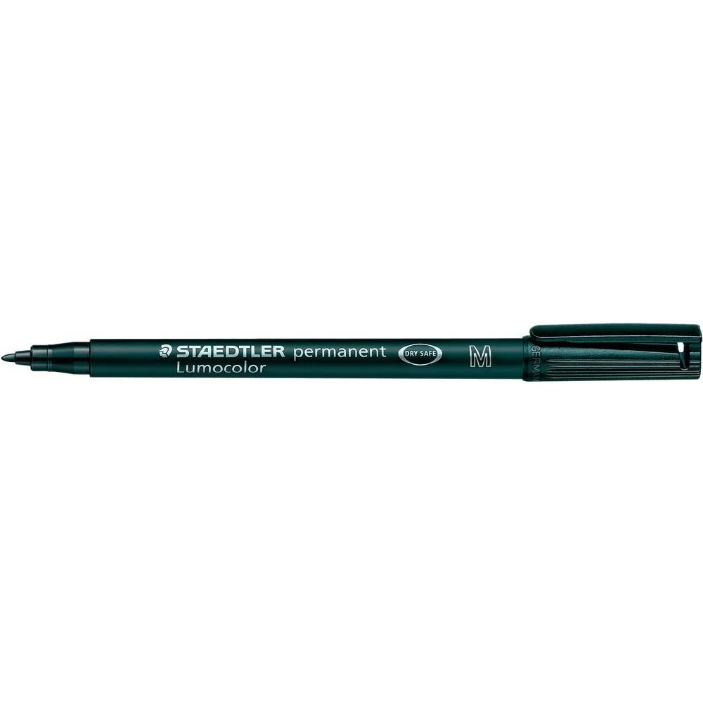 Staedtler Folienstift Lumocolor Perm M Schwarz 10 Stück