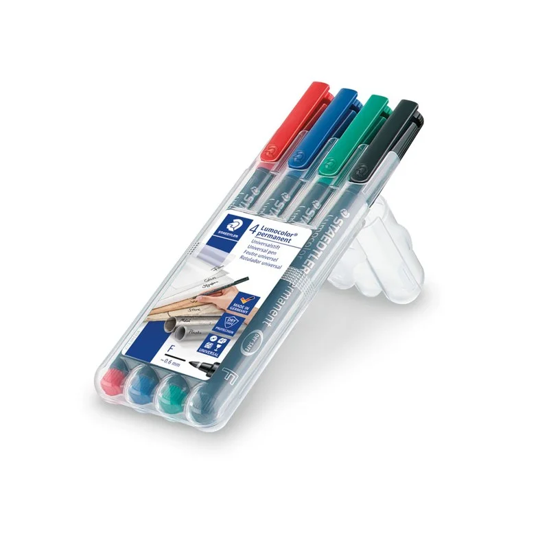 Staedtler Folienstift Lumocolor F Perm 4st