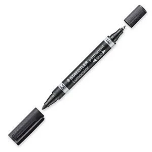 Marcador Duo Lumocolor Permanente Puntas 0,6/1mm..