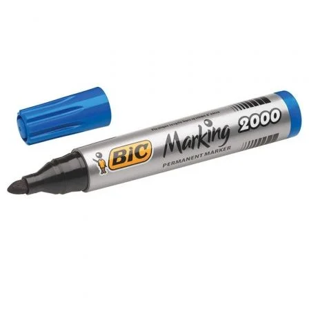 Bic Marcador Permanente 2000 Azul Tinta Base Alcoo