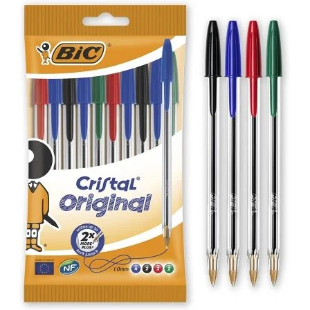 Bolígrafos de Tinta de Aceite Bic Cristal Origina.