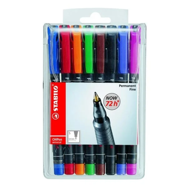 Stabilo 8 Permanent Markers Ophen Universal Case E