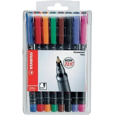 Stabilo 8 Permanent Markers Ophen Universal Case F