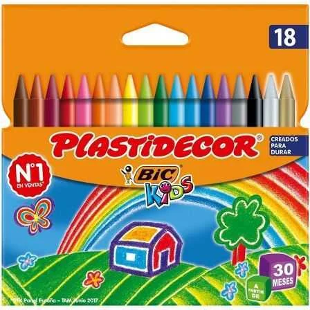 Ceras Plásticas Bic Kids Plastidecor 875771/ 18 U.