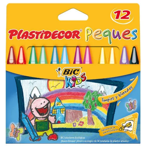 Estuche 12 Ceras Especiales para Peques Plastidec.