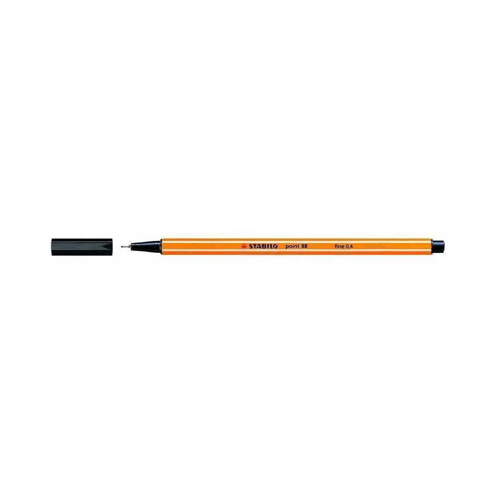 Rotulador Punta Fina Point 88 0.4mm Negro Stabilo.