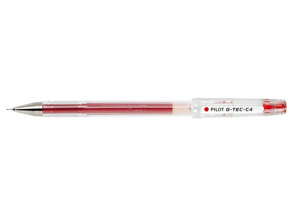 Pilot G-Tec -C4. Vermelho. Vermelho. 0.4 Mm. 0.2 .