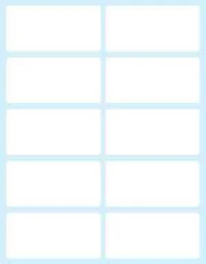 Tico White Adhesive Labels 58X28 Mm. 10 Sheets Env
