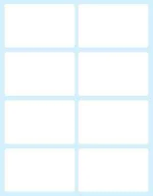 Tico White Adhesive Labels 58X36 Mm. 10 Sheets Env