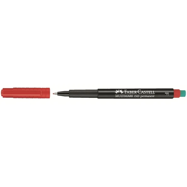 Marcador Permanente Multimark Punta Fina Rojo Fab.