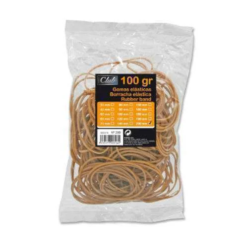 Bag 100 Gr. Borrachas Elásticas Nº 20 de 20 Cm. L.