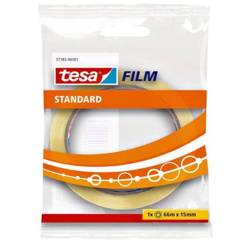 Cinta Adhesiva Standard 15mm.X66m.En Bolsita Tran.