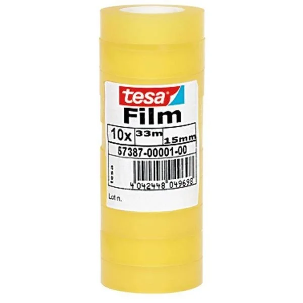 Torre 10 Rollos Cinta Adhesiva Standard 15mm.X33m.