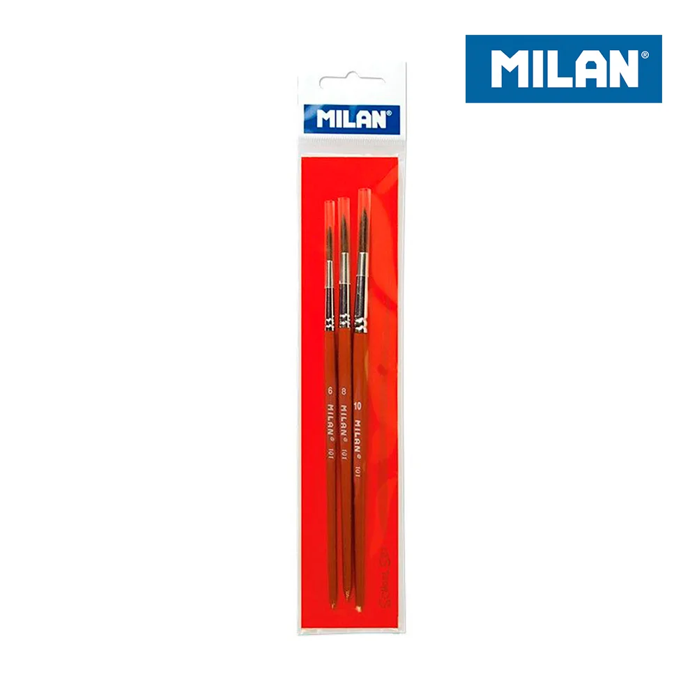 Pincel Milan 101 Set3u Agua Bwm10023