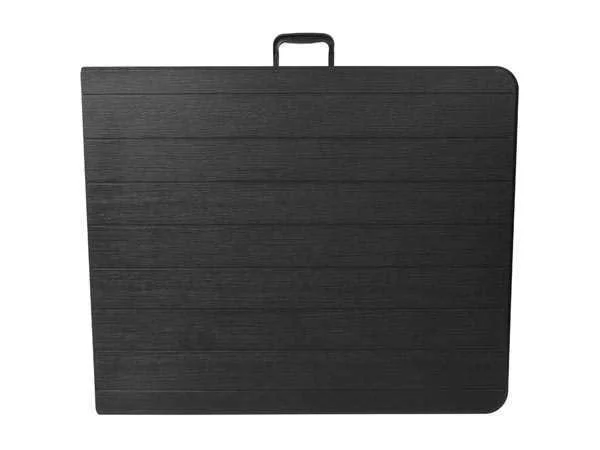 Media Mesa Plegable - Patrón Imitación Madera.