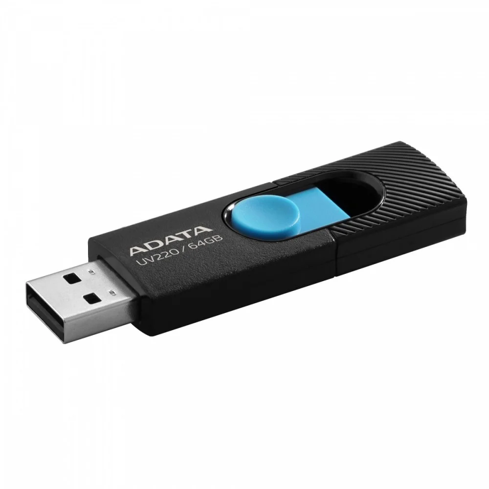 Adata Uv220 Usb Flash Drive 64 Gb Usb Type-A 2.0 Black  Blue