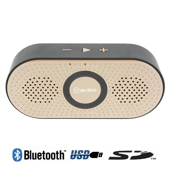 Coluna Bluetooth Portatil Dourado