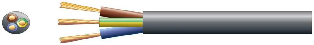 Cabo Eletrico Pvc 3 Nucleos Ho3vv-F3 Redondo 100m