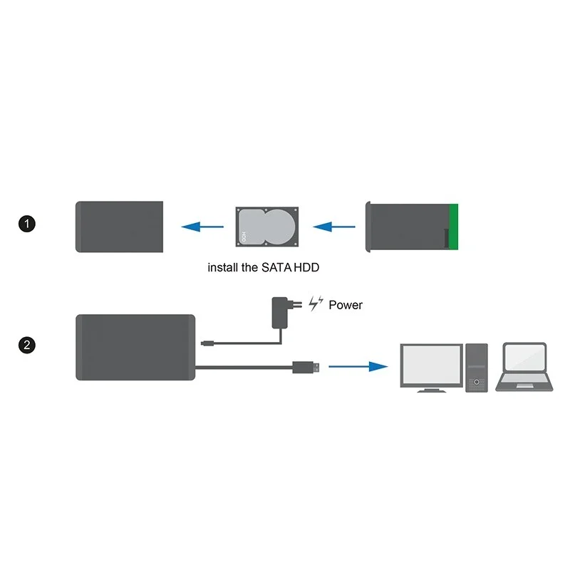 Logilink Caixa Externa de 3 5 Polegadas  Sata  Usb