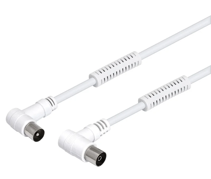 Cabo de Antena Macho para Femea 90º Branco 1.5m