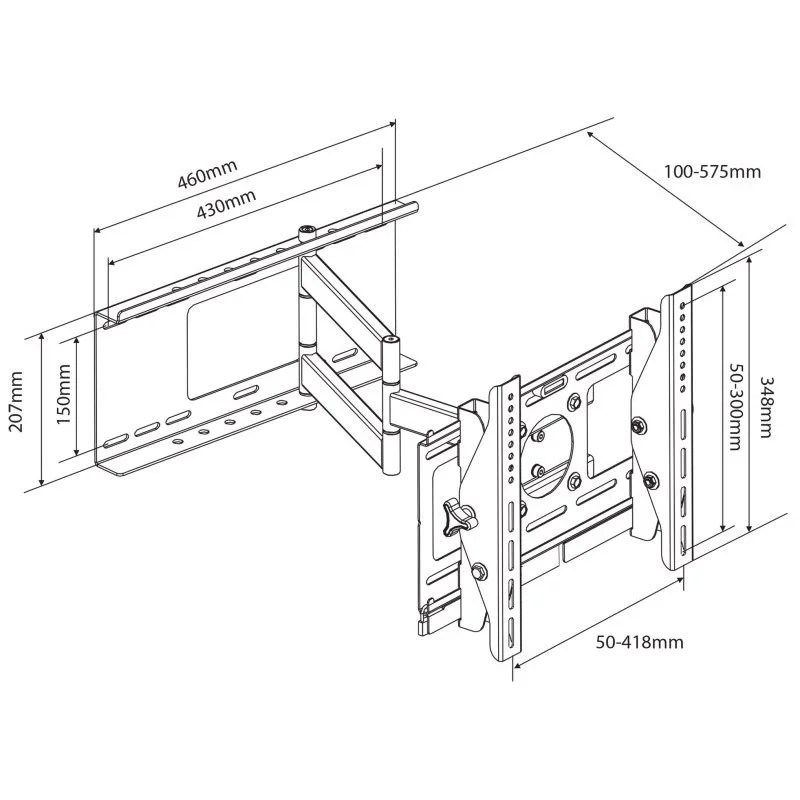 Suporte De Parede P/lcd/plasma 23"-42" Movi. Total
