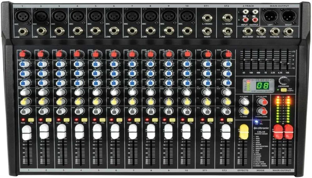 Mezcla Tabla 14 Entrada Con Dsp Serie Csl