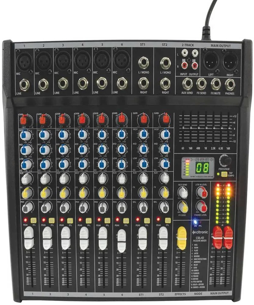 Mesa de Mistura 10 Entradas com Dsp Serie Csl