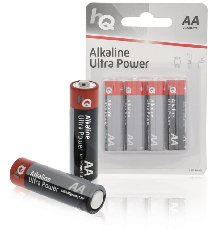 Conjunto 4 Pilhas Alcalinas Lr6 1.5v AA Hq