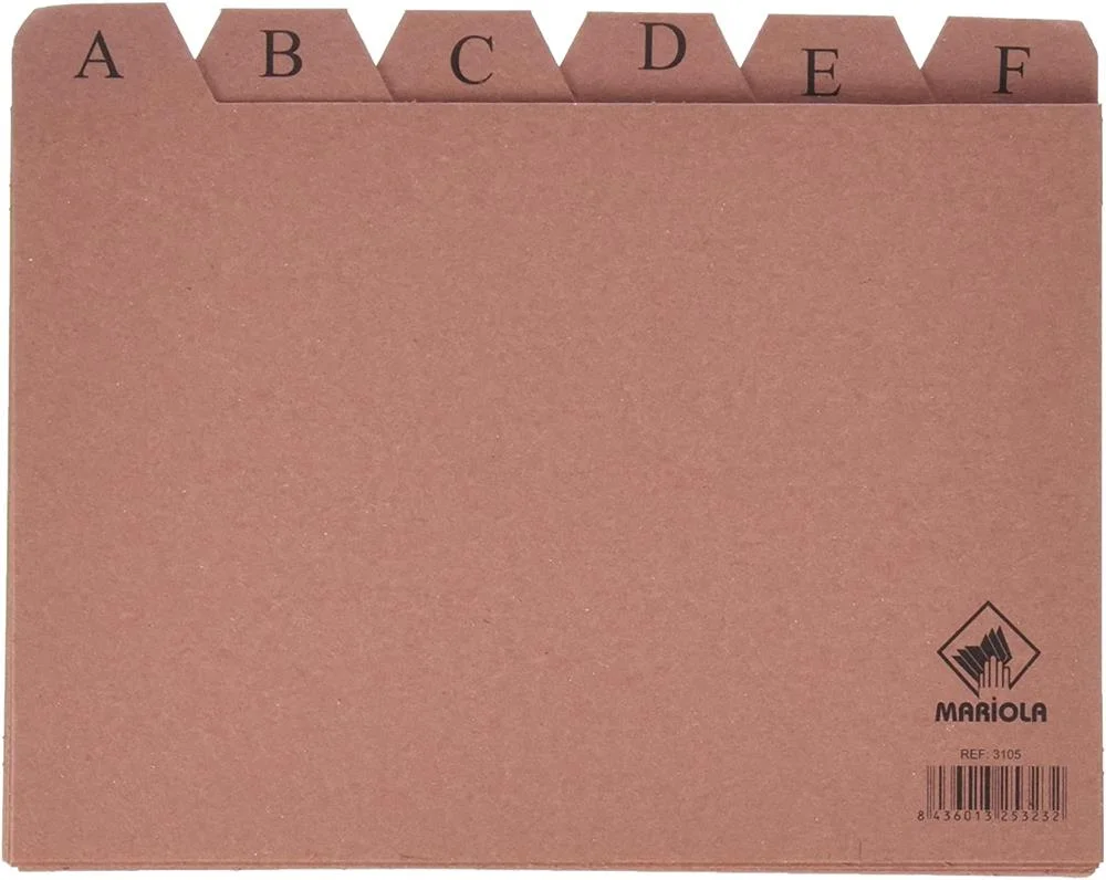 Mariola Alfabetical Index 24 Positions Cardboard M