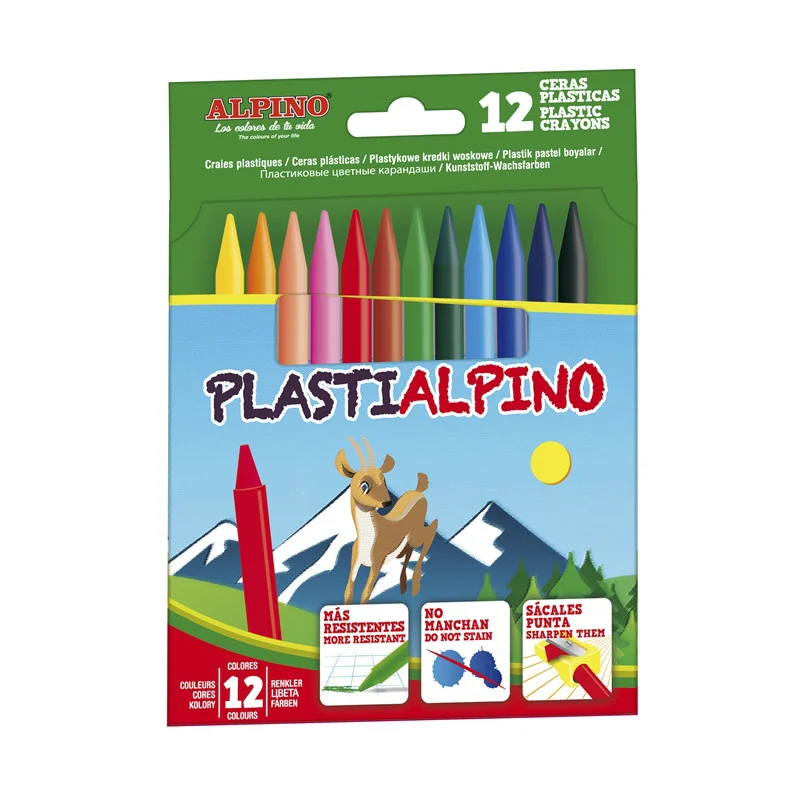 Alpino 12 Crayons Case. Not Dirty Pa000012